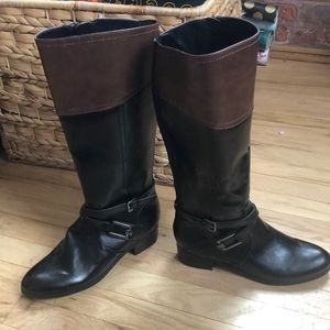 NWOT Over the calf boots